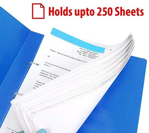 2D Ring Binder File,Plastic File Folder Legal Size Tough & Durable Ring Binder (F/S-Legal 2D Blue - 2) 4