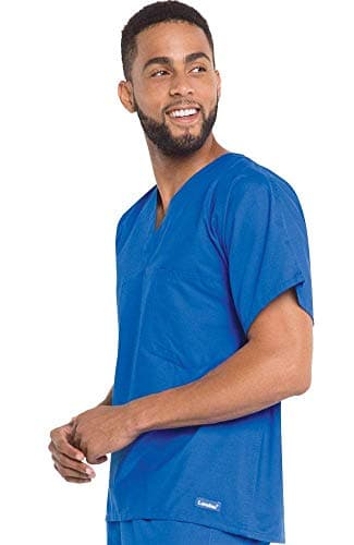 PRIME STORE INDIA Unisex Scrub Suit Set V-Neck 3 Pocket Top and Cargo Type Trouser (Purple) (44) 3