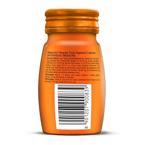 Dabur Hajmola Ayurvedic Tasty Digestive Tablets For Improved Digestion And Relief From Flatulence, Regular Flavour - 120 Tablets 2