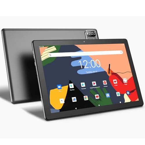 VOLENTEX 10" Android 15 Tablet, 10.1" HD IPS Touchscreen, 64GB Pad, 2MP + 8MP Dual Lens, WiFi6 Bluetooth, 6000mAh Battery (Gray)