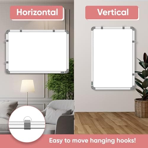 YAJNAS 2x3 Feet Non Magnetic Double Sided White Board and Chalk Board, One Side White Marker and Reverse Side Green Chalk Board Surface - Pack of 4 Items (One 2x3 feet Board + 3 Items) 4