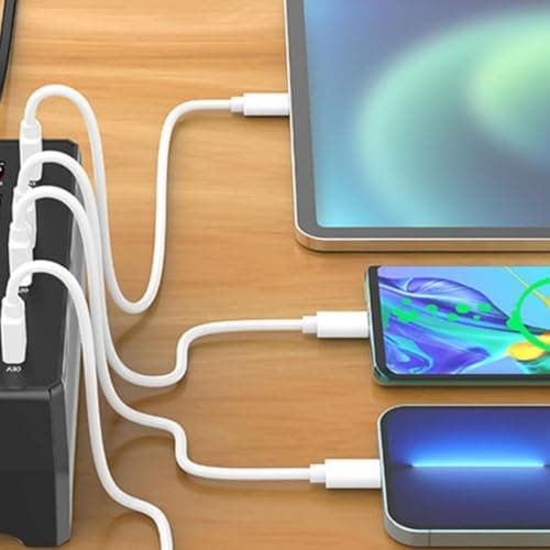 Drumstone (𝐋𝐢𝐦𝐢𝐭𝐞𝐝 𝐓𝐨𝐝𝐚𝐲) Multi-Port USB Charging Hub with Wireless Charging, 15 Ports 100W 5V/2.4A per Port, Safe Fast Charging for Phones & Tablets𝟏𝟓 𝐘𝐞𝐚𝐫𝐬 𝐖𝐚𝐫𝐫𝐚𝐧𝐭𝐲 3