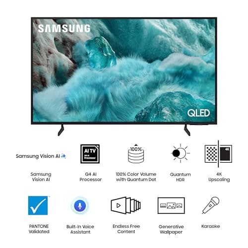 Samsung 138 cm (55 inches) 4K Ultra HD Smart QLED TV QA55Q7FAAULXL (Black) 2