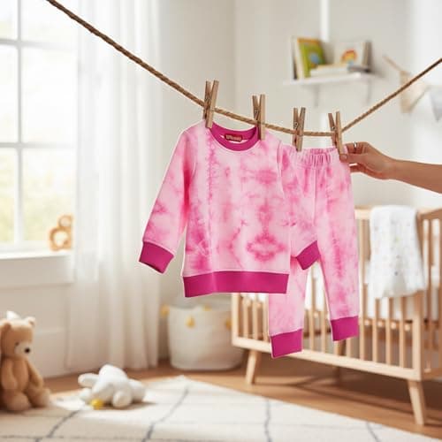 VParents Bamboo 100% Cotton Baby and Kids Cotton Printed Pyjama Set Printed Nightwear Sleepwear Trendy Nightsuit Set for Boys and Girls Kids -Baloon and Rose Combo (6-8 Years) Pack of 2 5