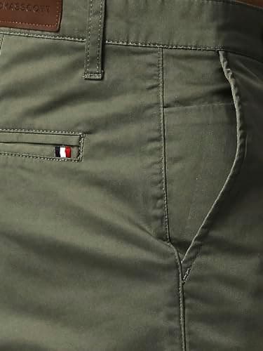 Thomas Scott Men Millennium Slim Fit Chino Pants Olive 3