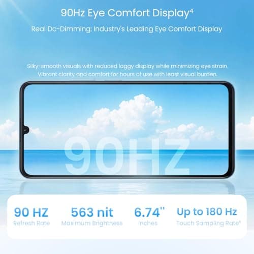 realme C71 4G Smartphone Obsidian Black 6GB+128GB,6.745 inch Screen, 90Hz Eye Comfort Display, 6300mAh Battery, 37MP Cameras, Unisoc T7250 Chip, IP54 4