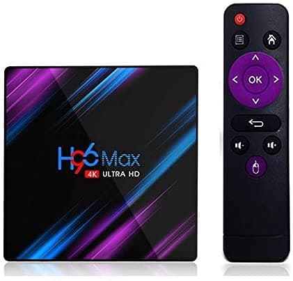 AUSHA® 4K Mini PC Box with H.265 Decoding,RK3318 Quad Core 64 Bit Processor,Android 10, 4GB Ram 32 GB ROM, Voice Assistant, Support 2.4G/5.0G Dual WiFi