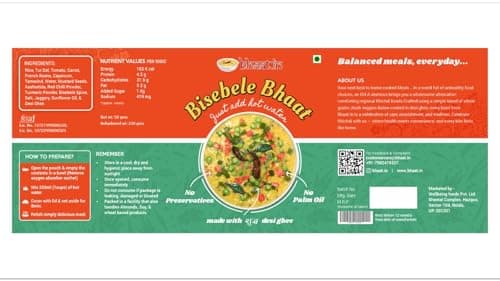 Bhaat.in Bisebele Bhaat | Pack of 2 | Instant South Indian Khichdi | NO PALM OIL| Protein-Rich & Ready-to-Eat | Just Add Hot Water | Wholesome, Homestyle Comfort Food | No Preservatives | Travel-Frien 4