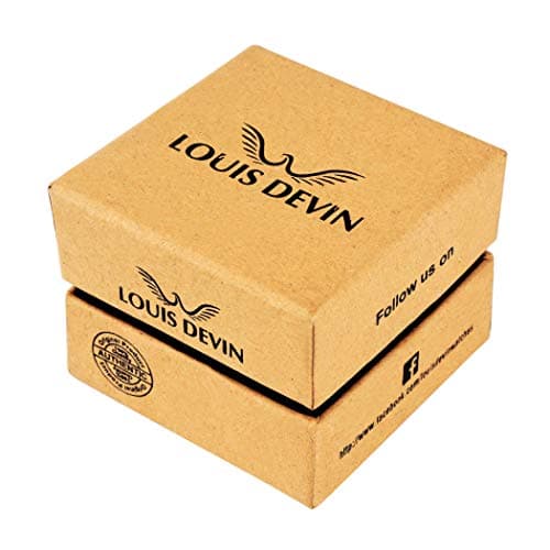 LOUIS DEVIN Analog Men's Stainless Steel Watch (Blue Dial Silver Colored Strap) 5