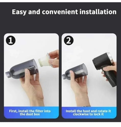 IDELLA Handheld Car Vacuum Cordless, Portable Car Vacuum with 21000pa High Power Suction, Batteries Long Endurance, 18v/120w Mini Vacuum Cleaner for Car, Home, Office, Pet (Small) 3