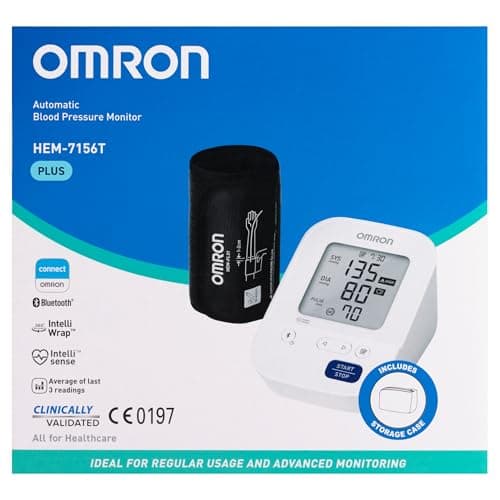 Omron HEM 7156 T Digital Blood Pressure Monitor with 360° Accuracy Intelli Wrap Cuff for All Arm Sizes Accurate Measurements and Bluetooth Connectivity 3