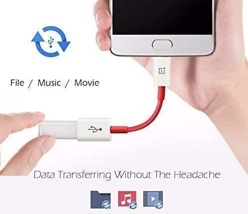 One Plus Premium Type C OTG Cable Connector Cord pendrive Compatible with All C Type Supported Mobile Smartphone Like OnePlus 10 pro, 11R,9R,10T,11T,8T (OTG Cable) 5