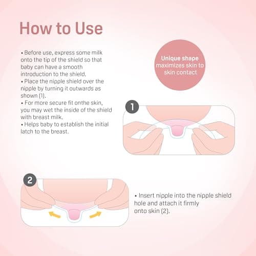 Pigeon Natural Feel Silicone Nipple Shield Size 1 (Below 13 mm) | Ultra Soft BPA & BPS Free | Butterfly Shape for Easy Latch | Ideal for Flat & Inverted Nipples | Comfortable Breastfeeding Support 4