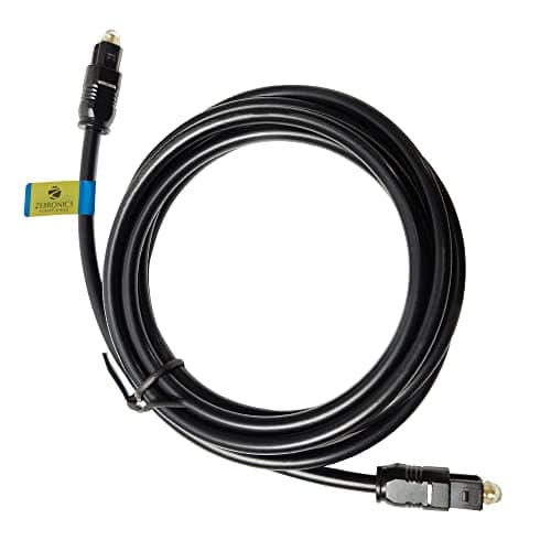 ZEBRONICS OC150 Optical Cable Supporting Dolby Digital Plus With 8 Channel (7.1) Audio Support, 1.5M, Transmission, For Smart TV, AV Receivers And More, Black