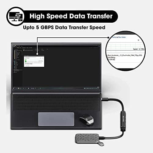 Sounce 4-in-1 Portable Type-C Hub (Type-C to 4 USB-A Ports) with Aluminum Shell, USB Port Hub 3.0 Compatible for PC, Mac Pro, Mac mini, iMac, Tablet, and Smartphone 4