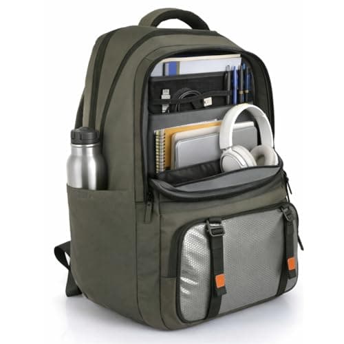 MOONWALKER THE Premium Backpack 35L with Multi Compartments | Fits 16 Inch Laptop | Stylish & Durable | Backpack for Office, College & Travel | Comfortable Straps & Premium Zippers - Moon Green 2