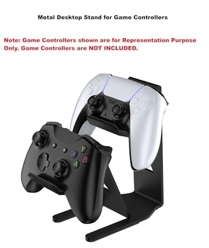 ADDGRIP Metal Dual Controller Storage Desktop Stand, Elegant, Organized Storage, Compatible with Nitendo Switch/PS5/PS4/Xbox Game Controllers, Compatible with Xbox Dual Controller Stand (Black) 2