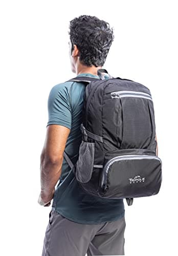 Tripole Foldable PAKEASY Backpack and Day Bag for Hiking and Day Trips | 25 Litres | 1 Year Warranty (Blue) 5