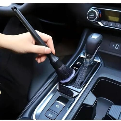 T TOPLINE Long Handle Car Cleaning Brush | Interior Dust Brush | Soft Bristle Car Detailing Brush for Dashboard | Dusting Tool for Interior Cleaning | Long Car Interior Soft Brush 2