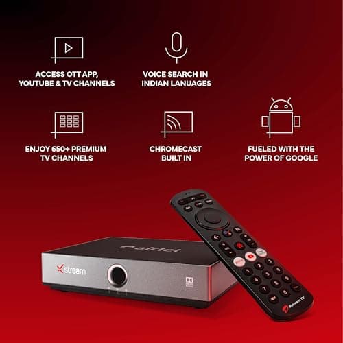 Airtel Xstream Box with Dish Antenna | Android TV Box | Pay 3600 and get 3600 Cashback| Standard Installation (Hindi Entertainment Pack) 2
