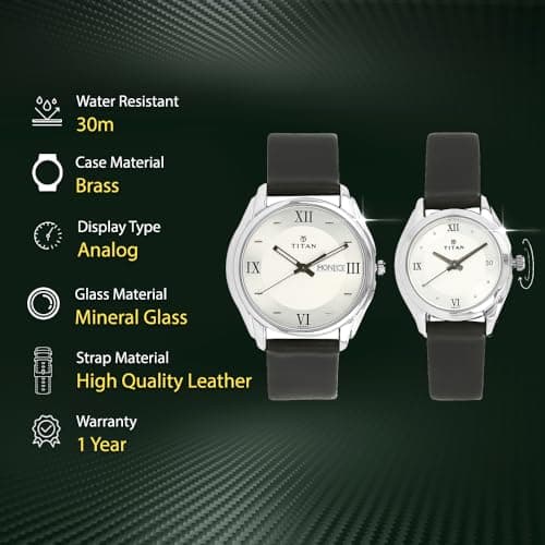 Titan Bandhan Analog Silver Dial Couple's Watch -NM15782489SL03 / NL15782489SL03/NP15782489SL03 5