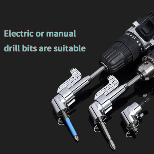 Drill Machine Attachment Tools 105 Degree Right Angle Drill Drive 1/4 Inch Hex Shank Screwdriver Attachment (normal) 3