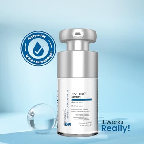 FCL 5% Hyaluronic Acid HA4 Plus Serum for dry skin, Serum for open pores reduces fine lines and wrinkles, Improves the elasticity of the skin - 15ml (Pack of 1) 2