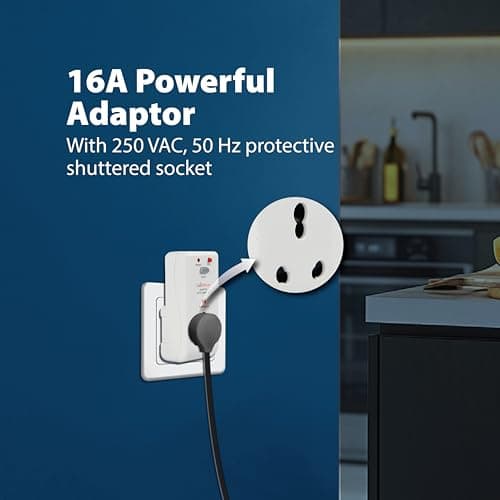 Havells 16 Amp 30mA PRCD Adaptor (White) - Plastic Body, Auto-Trip Safety for Appliances - Smart and Enhanced Protection Against Electrical Shock,Requires 16A MCB/Fuse Backup,Per IEC 61540 Guidelines 6