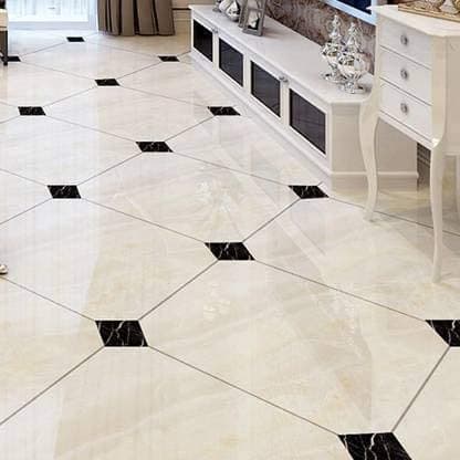 Ghar Kraft 20-Piece Vinyl Floor Sticker Tiles – Waterproof, Self-Adhesive, 5 cm – Durable Home Décor for Bedroom, Living Room, Kitchen, Hall, Puja Room – Easy to Apply & Remove, Black 3