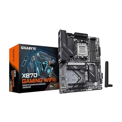 GIGABYTE X870 Gaming WIFI6 AMD AM5 LGA 1718 Motherboard, ATX, DDR5, 3X M.2, PCIe 5.0, USB4, WiFi 6, 2.5GbE LAN, EZ-Latch, 3-Year Warranty
