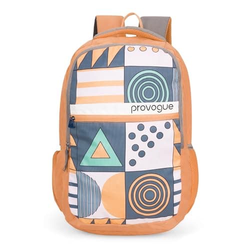 Provogue Blaze Laptop Backpack 35L with 2 spacious compartments and Rain Cover - School Bag for Girls | Girls School Bag, College Backpack for Women and Men with Laptop compartment | Orange