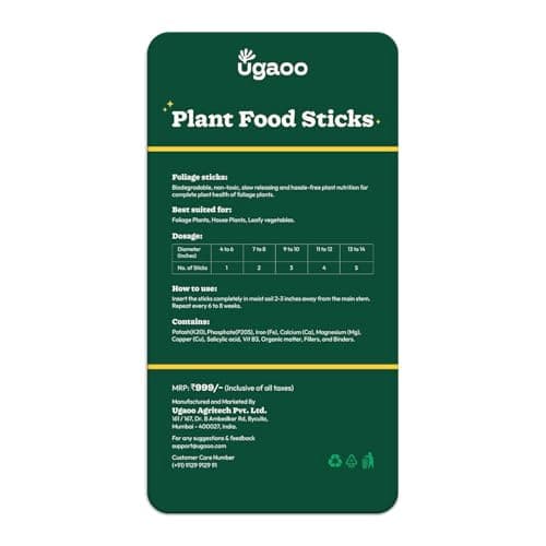UGAOO Plant Food Fertilizer Sticks For All Home Garden Indoor & Outdoor Plants - Pack Of 40 2