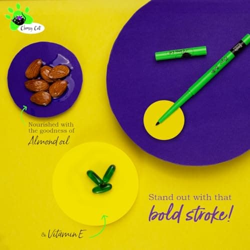 Clumsy Cat Eyes Kajal Pencil for Women - Enriched with Almond Oil & Vitamin E | Long Lasting, Smudge Proof & Waterproof | 24 Hrs Stay Long Smooth & Soft | Use as Kajal or Eyeliner Evil Eye (blue) 5