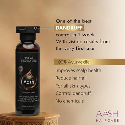 Aash Hair Oil for Dandruff Scalp | Promotes Hair Growth & Control Dandruff for Men & Women 2