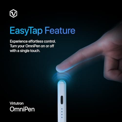 Virtutron Electronic Non-Bluetooth Universal Stylus Pen| High-Precision Digital Pencil| Compatible with iPhone, iPad, Samsung, Android, Tablet & Mobiles- White 5