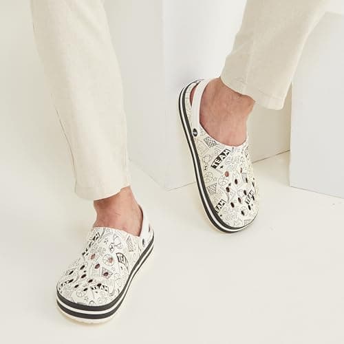 Campus Men's GC-4025 Off WHT Clogs - 10UK/India GC-4025 3