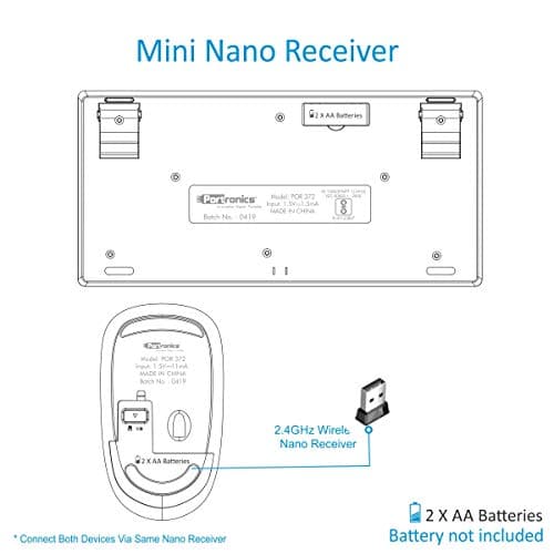 Portronics Key2-A Combo of Multimedia Wireless Keyboard & Mouse, Compact Light-Weight for PCs, Laptops and Smart TV, White 5
