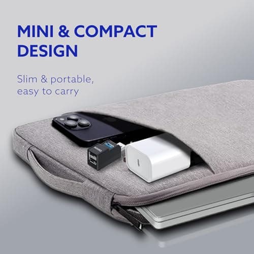 AGARO 3-Port USB Hub, USB 3.0 Data Hub with High-Speed 5Gbps Transfer, Plug & Play, Compact & Lightweight, Ideal for Laptop, PC, Keyboard, Mouse & Pendrive 5