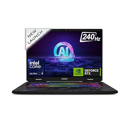 MSI Pulse 17 AI, Intel Core Ultra 7 155H, Built-in AI, 43CM 16:10 QHD+ 240Hz Gaming Laptop(16GB/1TB NVMe SSD/Windows 11 Home/NVIDIA GeForce RTX 4070, /Core Black/2.8Kg), C1VGKG-031IN