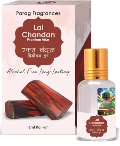Parag Fragrances Real and Natural Lal Chandan (Red Sandalwood) Attar For Personal and Religious Use (Lal Chandan)