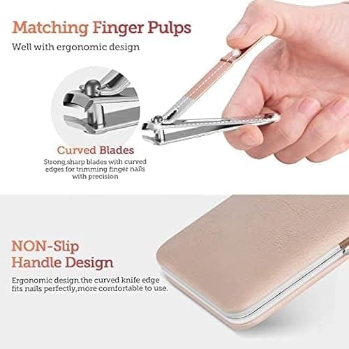 Manicure Kit,Stainless Steel Professional Manicure Set, pedicure Set, Nail Clipper, Manicure Pedicure kit for women and Men,Perfect Gifts for Women and Men (Multi-Color) (10 in 1) 4