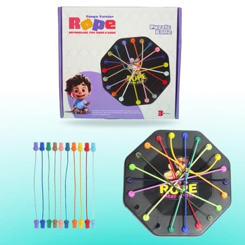 Mivyaa World Untangling Rope Puzzle Game for Kids & Adults, Untangling Rope Game, Rope Logic Puzzle Game, Brain Teaser Game 3