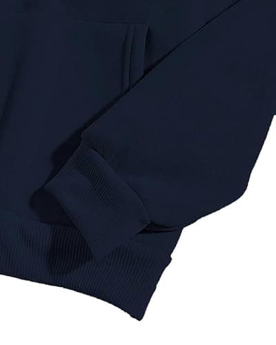 ALLEN BLACK Hoodie for Mens Typography Hoodie for Men Hooded Sweatshirt Best for Winter (in, Alpha, L, Regular, NAVY-1104) 4