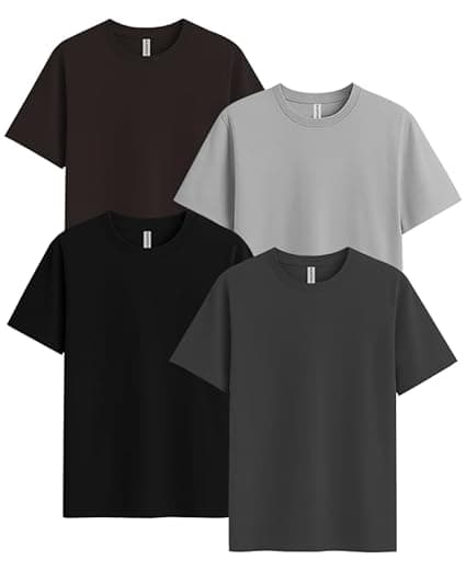 Sleepynuts Women Boyfriend Plain Round Neck Half Sleeve T-Shirt