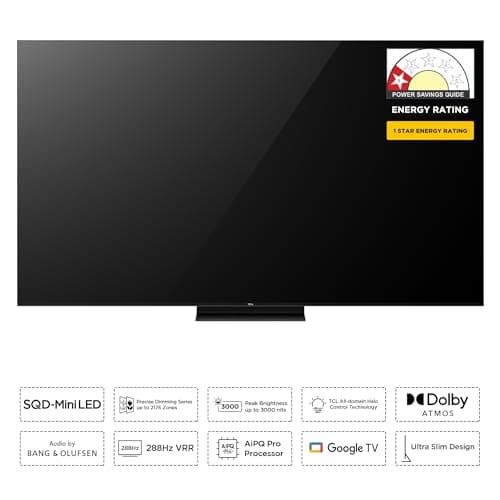 TCL 139 cm (55 inches) 4K SQD-MiniLED TV 55C7L (Black) 2