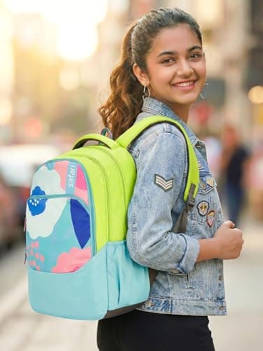 Safari Flur School Bag For Girls, Capacity - 36L, 3 Compartments Backpack For kids 2