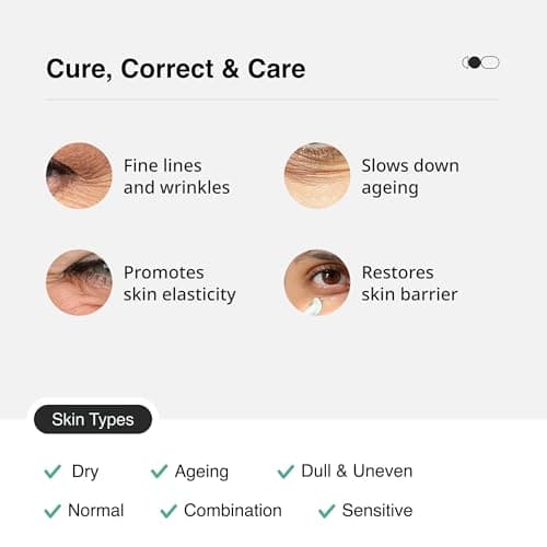 Cureskin Anti Aging Combo | Anti Aging Cream for Women | Collagen Boost Hyaluronic Acid Serum for Face | Under Eye Cream for Men and Women | Dark Circles Removal 4