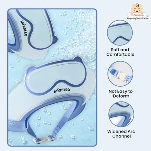 Infantso TEAR-FREE Baby Shower Cap for Kids | Adjustable Bath Visor Hat for Shampoo & Water Protection | Soft TPE Eye & Ear Shield | Bathing Hat - Waterproof Shampoo hat for Washing Hair, Shower Bathi 5