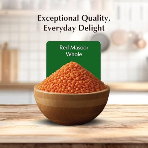 Amazon Brand - Vedaka Unpolished Red Masoor Dal | Whole | 500 G | Premium Masoor Dal 3