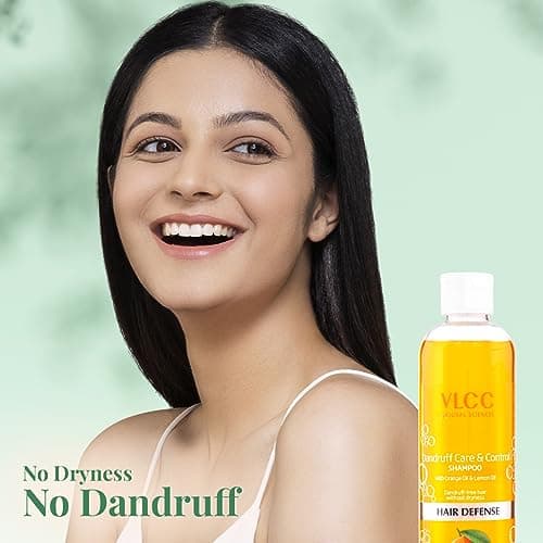 VLCC Dandruff Care & Control Shampoo - B1G1-350ml X 2 (700ml) | Anti-Dandruff Shampoo | Scalp Health, Deep Scalp Cleaning | With Orange & Lemon Oil. 4